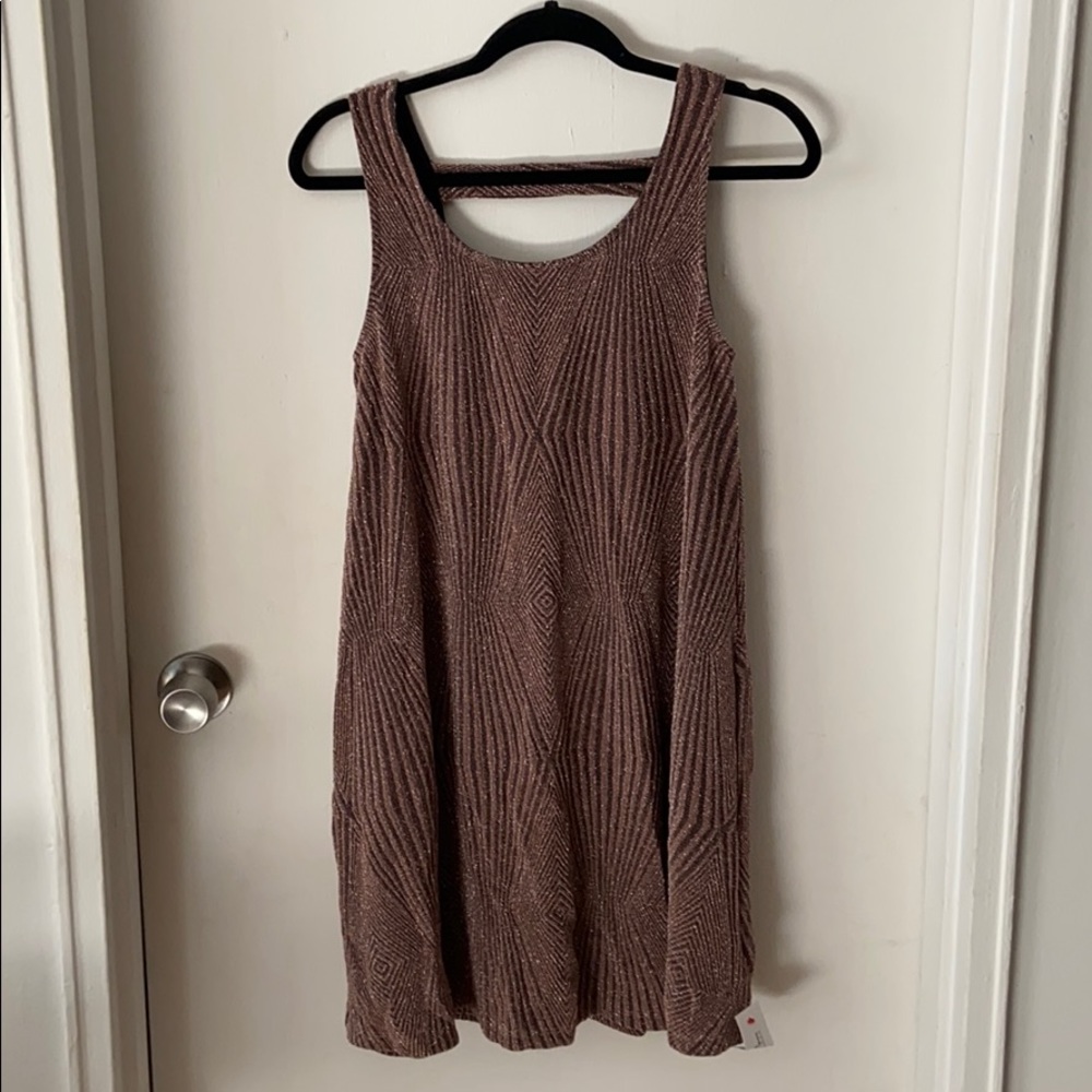 Red dress boutique sparkle shift dress NWT